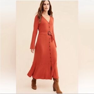 Anthropologie Sweater Dress (missing belt)